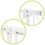 Poarta de siguranta, Lionelo, Truus Slim Led, Prin presiune, Cu lumina Led cu senzor, 105 cm, Conform cu standardul european de securitate EN1930, Alb - 13