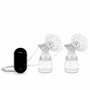 Pompa dubla de san, Lionelo, Electrica, Cu 9 nivele de aspiratie, 5 moduri de masaj, Afisaj LED, Imita suptul natural al copilului, Functionare pana la 90 min, Silentioasa, Fara BPA, Include 2 recipiente de 150 ml si 2 pungi, Cablu USB, Husa, Alb/Gri - 8