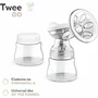 Pompa dubla de san, Lionelo, Electrica, Cu 9 nivele de aspiratie, 5 moduri de masaj, Afisaj LED, Imita suptul natural al copilului, Functionare pana la 90 min, Silentioasa, Fara BPA, Include 2 recipiente de 150 ml si 2 pungi, Cablu USB, Husa, Alb/Gri - 34