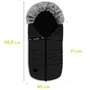 Sac de iarna, Lionelo, Frode, Pentru carucior, 90x45 cm, Impermeabil, Universal, Negru - 23