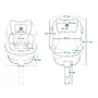 Scaun auto, Lionelo, I-size Antoon Plus, Pozitie de somn, Protectie laterala, Rotire 360 grade, 0-18 kg, Cu Isofix si picior de sustinere, Negru, Testat ADAC, Conform cu standardul european de securitate ECE R129, Negru - 44