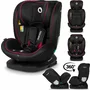 Scaun auto, Lionelo, Bastiaan i-Size, 4 in 1, Protectie laterala, Cu spatar inclinabil in 4 pozitii, Cu tetiera reglabila in 7 pozitii, Rotire 360 grade, Top Tether, 0-36 Kg, 40-150 cm, Cu Isofix, Conform cu ECE R129/03, Negru/Rosu - 3
