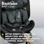 Scaun auto, Lionelo, Bastiaan RWF i-Size, Pozitie de somn, Protectie laterala, Rotire 360 grade, 0-36 Kg, Cu Isofix si Centura Top Tether, Conform cu standardul european de securitate ECE R129, Gri - 43