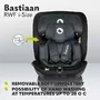 Scaun auto, Lionelo, Bastiaan RWF i-Size, Pozitie de somn, Protectie laterala, Rotire 360 grade, 0-36 Kg, Cu Isofix si Centura Top Tether, Conform cu standardul european de securitate ECE R129, Gri - 44