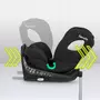 Scaun auto, Lionelo, i-Size Braam, 0-36 Kg, 40-150 cm, Cu isofix si picior de fixare, Protectie laterala, Rotire 360 grade, Ajustare spatar in 5 pozitii, Tetiera reglabila in 14 trepte, Conform cu standardul european de securitate R129, Negru - 8