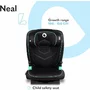Scaun auto i-Size, Lionelo, Neal, Spatar reglabil in3  pozitii, Tetiera in 14 pozitii, Suport sticla inclus, 15-36 Kg, 100-150 cm, Cu Isofix, Conform ECE R129, Negru - 26