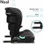 Scaun auto i-Size, Lionelo, Neal, Spatar reglabil in3  pozitii, Tetiera in 14 pozitii, Suport sticla inclus, 15-36 Kg, 100-150 cm, Cu Isofix, Conform ECE R129, Negru - 28