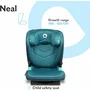 Scaun auto i-Size, Lionelo, Neal, Spatar reglabil in 3 pozitii, Tetiera in 14 pozitii, Suport sticla inclus, 15-36 Kg, 100-150 cm, Cu Isofix, Conform ECE R129, Verde - 18