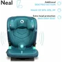 Scaun auto i-Size, Lionelo, Neal, Spatar reglabil in 3 pozitii, Tetiera in 14 pozitii, Suport sticla inclus, 15-36 Kg, 100-150 cm, Cu Isofix, Conform ECE R129, Verde - 21