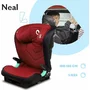 Scaun auto i-Size, Lionelo, Neal, Spatar reglabil in 3 pozitii, Tetiera in 14 pozitii, Suport sticla inclus, 15-36 Kg, 100-150 cm, Cu Isofix, Conform ECE R129, Rosu - 19