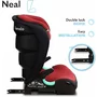 Scaun auto i-Size, Lionelo, Neal, Spatar reglabil in 3 pozitii, Tetiera in 14 pozitii, Suport sticla inclus, 15-36 Kg, 100-150 cm, Cu Isofix, Conform ECE R129, Rosu - 20