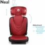 Scaun auto i-Size, Lionelo, Neal, Spatar reglabil in 3 pozitii, Tetiera in 14 pozitii, Suport sticla inclus, 15-36 Kg, 100-150 cm, Cu Isofix, Conform ECE R129, Rosu - 22