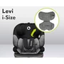 Scaun auto, Lionelo, Levi One i-Size, Universal, Instalare FWF, Cu tetiera reglabila in 10 pozitii, Cu spatar detasabil, 76-150 cm, Conform cu R129, Gri - 15