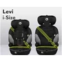 Scaun auto, Lionelo, Levi One i-Size, Universal, Instalare FWF, Cu tetiera reglabila in 10 pozitii, Cu spatar detasabil, 76-150 cm, Conform cu R129, Gri - 17