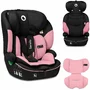Scaun auto, Lionelo, Levi One i-Size, Universal, Instalare FWF, Cu tetiera reglabila in 10 pozitii, Cu spatar detasabil, 76-150 cm, Conform cu R129, Roz - 3
