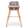 Scaun de masa, Lionelo, Koen, Din fag, 2 in 1, Transformabil, Sustine 30 kg, 6 luni+, Conform cu standardul european de securitate EN14988, Roz - 5