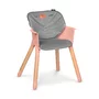 Scaun de masa, Lionelo, Koen, Din fag, 2 in 1, Transformabil, Sustine 30 kg, 6 luni+, Conform cu standardul european de securitate EN14988, Roz - 10