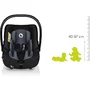 Scoica auto, Lionelo, i-Size Astrid, 0-13 Kg, 40-87 cm, Cu salteluta, Testat ADAC, Conform cu standardul european de securitate R129, Negru/Gri - 12