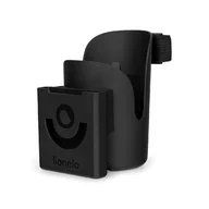 Black Friday - Reduceri Suport universal pentru biberon/pahar si telefon, Lionelo, Ove, Cu sistem de rotire 360, Negru Promotie