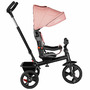 Lionelo - Tricicleta Haari, Suport picioare, Control al directiei, Scaun reversibil, Rotire 360 grade, Pliabila, Conform cu standardul european de securitate EN71, Bubblegum, Resigilat - 2