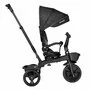 Tricicleta copii, Lionelo, Kori, Ultrapliabila, Multifunctionala, Cu suport de picioare, Control al directiei, Scaun reversibil, Rotire 360 grade, Conform cu standardul european de securitate EN71, Grey Stone - 12