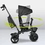 Tricicleta copii, Lionelo, Kori, Ultrapliabila, Multifunctionala, Cu suport de picioare, Control al directiei, Scaun reversibil, Rotire 360 grade, Conform cu standardul european de securitate EN71, Grey Stone - 32