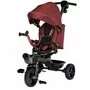 Tricicleta copii, Lionelo, Kori, Ultrapliabila, Multifunctionala. Cu suport de picioare, Control al directiei, Scaun reversibil, Rotire 360 grade, Conform cu standardul europeane de securitate EN71, Red Burgundy - 9
