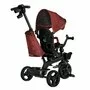 Tricicleta copii, Lionelo, Kori, Ultrapliabila, Multifunctionala. Cu suport de picioare, Control al directiei, Scaun reversibil, Rotire 360 grade, Conform cu standardul europeane de securitate EN71, Red Burgundy - 12