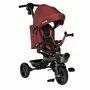 Tricicleta copii, Lionelo, Kori, Ultrapliabila, Multifunctionala. Cu suport de picioare, Control al directiei, Scaun reversibil, Rotire 360 grade, Conform cu standardul europeane de securitate EN71, Red Burgundy - 1