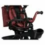 Tricicleta copii, Lionelo, Kori, Ultrapliabila, Multifunctionala. Cu suport de picioare, Control al directiei, Scaun reversibil, Rotire 360 grade, Conform cu standardul europeane de securitate EN71, Red Burgundy - 22