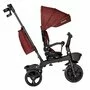 Tricicleta copii, Lionelo, Kori, Ultrapliabila, Multifunctionala. Cu suport de picioare, Control al directiei, Scaun reversibil, Rotire 360 grade, Conform cu standardul europeane de securitate EN71, Red Burgundy - 11