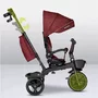 Tricicleta copii, Lionelo, Kori, Ultrapliabila, Multifunctionala. Cu suport de picioare, Control al directiei, Scaun reversibil, Rotire 360 grade, Conform cu standardul europeane de securitate EN71, Red Burgundy - 33