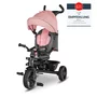 Tricicleta copii, Lionelo, Haari, Ultrapliabila, Multifunctionala, Suport picioare, Control al directiei, Scaun reversibil, Rotire 360 grade, Conform cu standardul european de securitate EN71, Bubblegum - 5