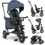 Tricicleta copii, Lionelo, Tris, Ultrapliabila, Multifunctionala, Mecanism de pedalare libera, Suport picioare, Control al directiei, Scaun reversibil, Rotire 360 grade, Conform cu standardul europeane de securitate EN71, Albastru - 3