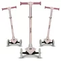Trotineta, Lionelo, Jessy, Ultrapliabila, Pana la 50 Kg, Cu design ergonomic, Cu lumini LED, 56 x 26 x 67-82 cm, 3 ani+, Roz - 5