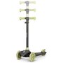Trotineta, Lionelo, Jessy, Ultrapliabila, Pana la 50 Kg, Cu design ergonomic, Cu lumini LED, 56 x 26 x 67-82 cm, 3 ani+, Verde - 6