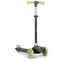 Trotineta, Lionelo, Jessy, Ultrapliabila, Pana la 50 Kg, Cu design ergonomic, Cu lumini LED, 56 x 26 x 67-82 cm, 3 ani+, Verde - 3