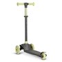 Trotineta, Lionelo, Jessy, Ultrapliabila, Pana la 50 Kg, Cu design ergonomic, Cu lumini LED, 56 x 26 x 67-82 cm, 3 ani+, Verde - 5
