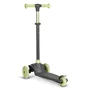 Trotineta, Lionelo, Jessy, Ultrapliabila, Pana la 50 Kg, Cu design ergonomic, Cu lumini LED, 56 x 26 x 67-82 cm, 3 ani+, Verde - 6