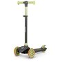 Trotineta, Lionelo, Jessy, Ultrapliabila, Pana la 50 Kg, Cu design ergonomic, Cu lumini LED, 56 x 26 x 67-82 cm, 3 ani+, Verde - 1