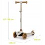 Trotineta, Lionelo, Jessy, Ultrapliabila, Pana la 50 Kg, Cu design ergonomic, Cu lumini LED, 56 x 26 x 67-82 cm, 3 ani+, Verde - 21