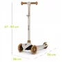Trotineta, Lionelo, Jessy, Ultrapliabila, Pana la 50 Kg, Cu design ergonomic, Cu lumini LED, 56 x 26 x 67-82 cm, 3 ani+, Verde - 22