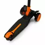 Trotineta, Lionelo, Timy, Copii, Ultrapliabila, Pana la 50 Kg, Cu design ergonomic, Cu lumini LED, 26 5 x 60 x 64-76 cm, 3 ani+, Portocaliu/Negru - 14