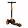 Trotineta, Lionelo, Timy, Copii, Ultrapliabila, Pana la 50 Kg, Cu design ergonomic, Cu lumini LED, 26 5 x 60 x 64-76 cm, 3 ani+, Portocaliu/Negru - 7