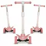 Trotineta, Lionelo, Timy, Copii, Ultrapliabila, Pana la 50 Kg, Cu design ergonomic, Cu lumini LED, 26 5 x 60 x 64-76 cm, 3 ani+, Roz - 17