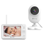 Video monitor, Lionelo, Babyline 6.2, Conexiune Wi-Fi, Pana la 8h de functionare, Comunicare bidirectionala, Senzor de temperatura, Alb