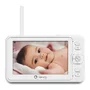 Videofon, Lionelo, Babyline 8.3, Cu termometru, Cu melodii, Comunicare in 2 sensuri, Rotire 360 grade, Alb - 17