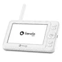 Videofon, Lionelo, Babyline 8.3, Cu termometru, Cu melodii, Comunicare in 2 sensuri, Rotire 360 grade, Alb - 24