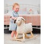 Little Bird Told Me - Lambert Rocking Sheep, pentru copii de peste 9 luni, balansoare din lemn, tesaturi senzoriale pentru fetite si baieti - 1