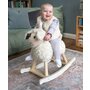 Little Bird Told Me - Lambert Rocking Sheep, pentru copii de peste 9 luni, balansoare din lemn, tesaturi senzoriale pentru fetite si baieti - 4